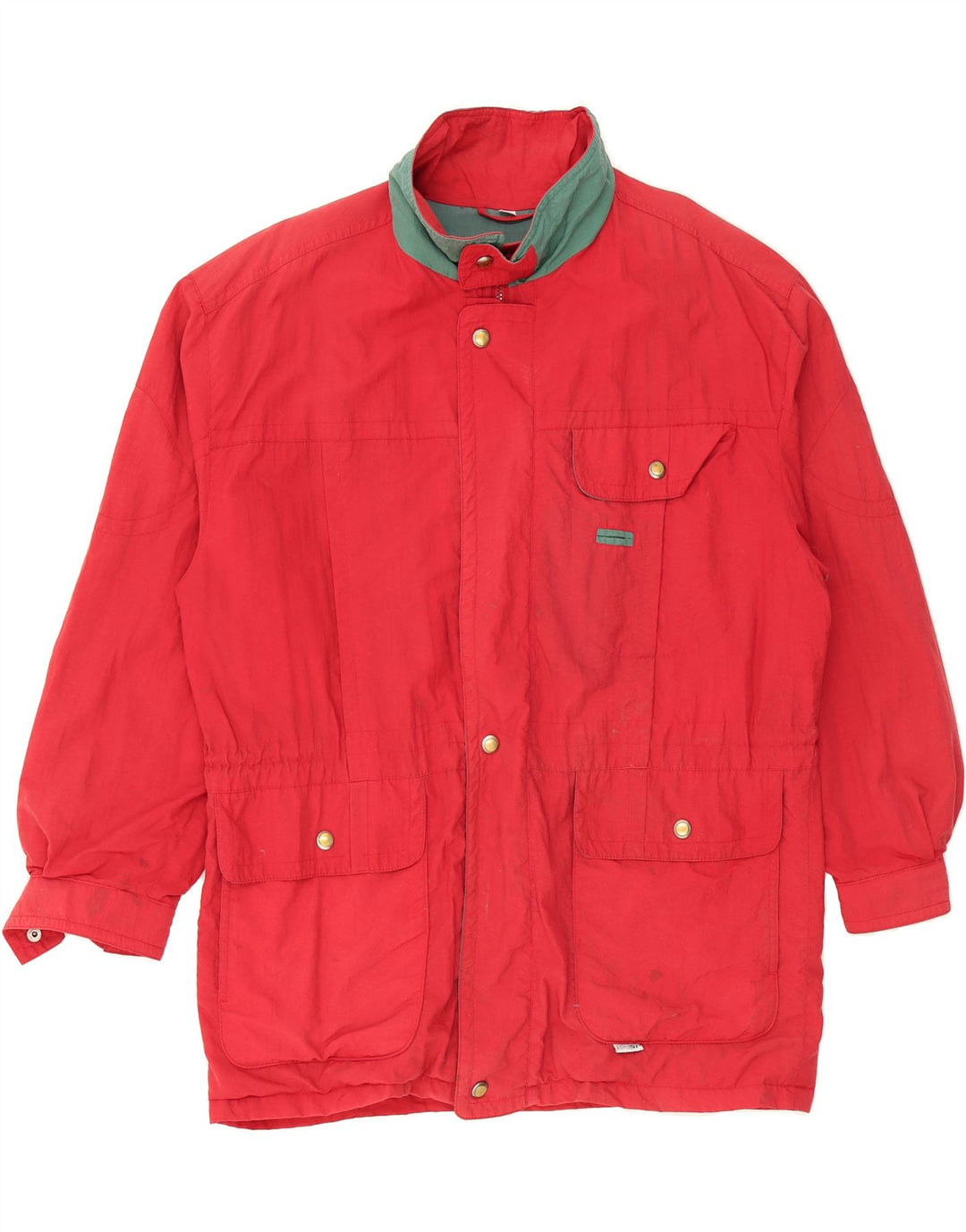 VINTAGE Mens Windbreaker Jacket UK 40 Large Red Polyamide Vintage Vintage and Second-Hand Vintage from Messina Hembry 