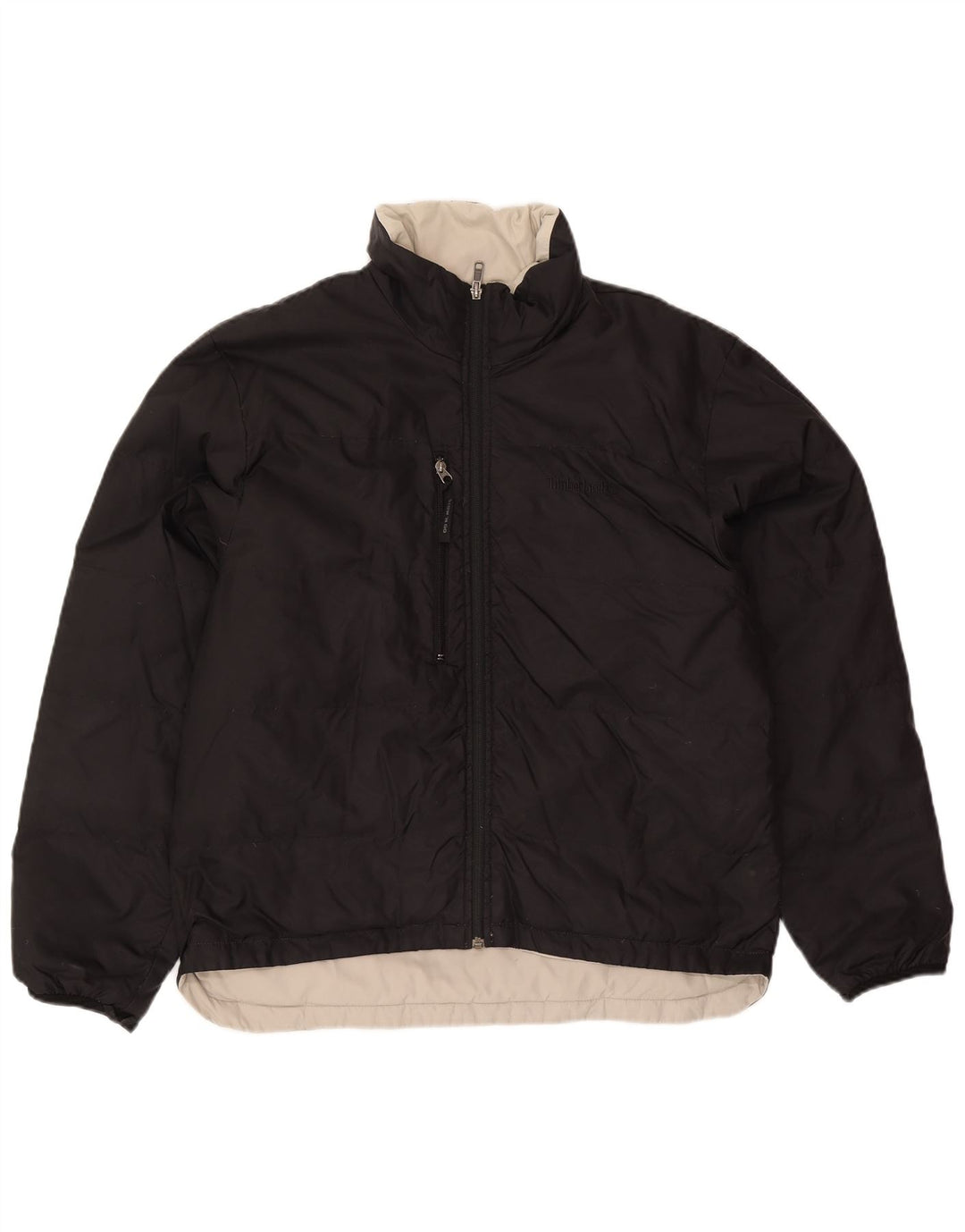 Timberland Veste matelassée réversible pour homme UK 40 Large Noir Nylon