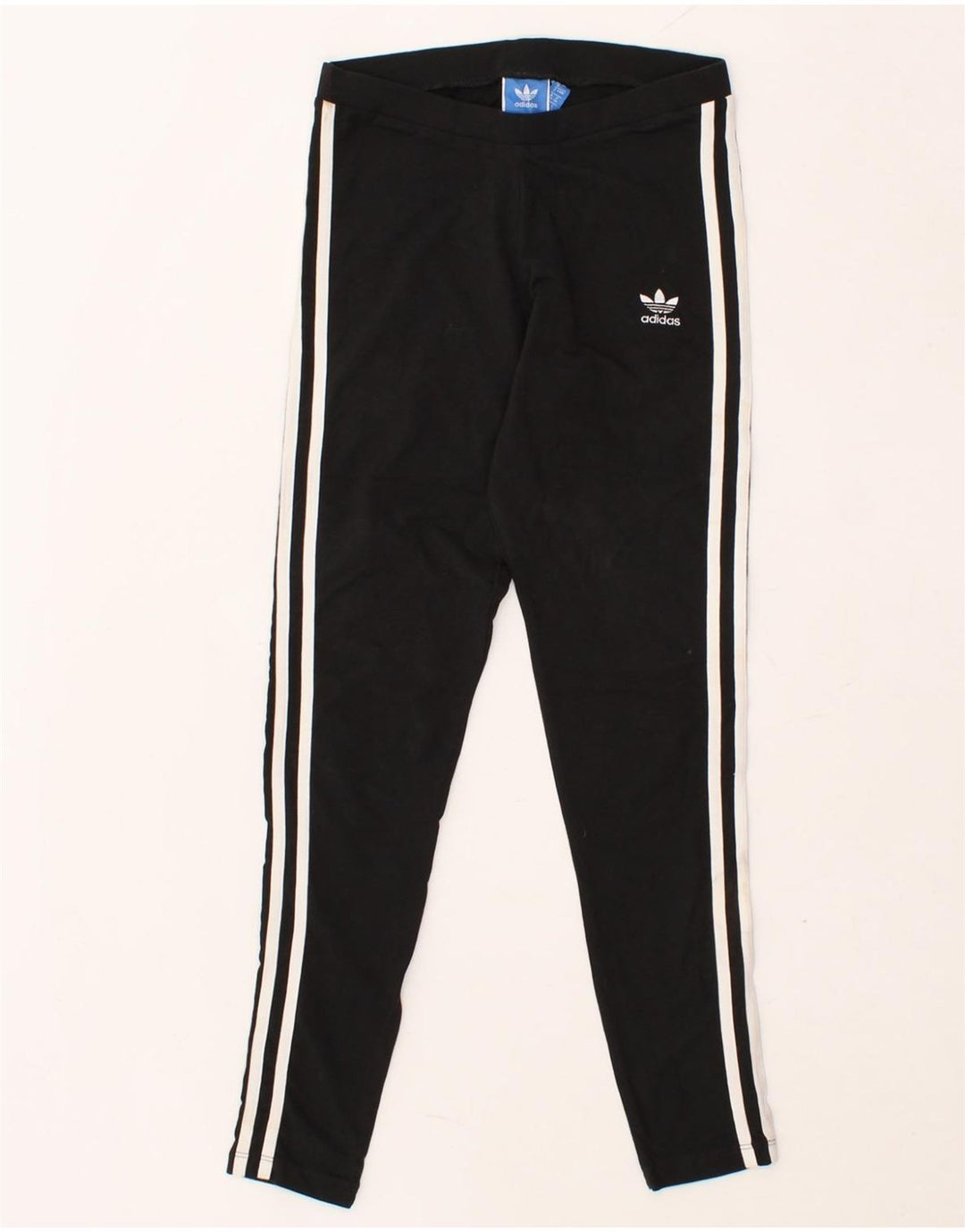 ADIDAS Womens Leggings UK 8 Small  Black Cotton Vintage Adidas and Second-Hand Adidas from Messina Hembry 