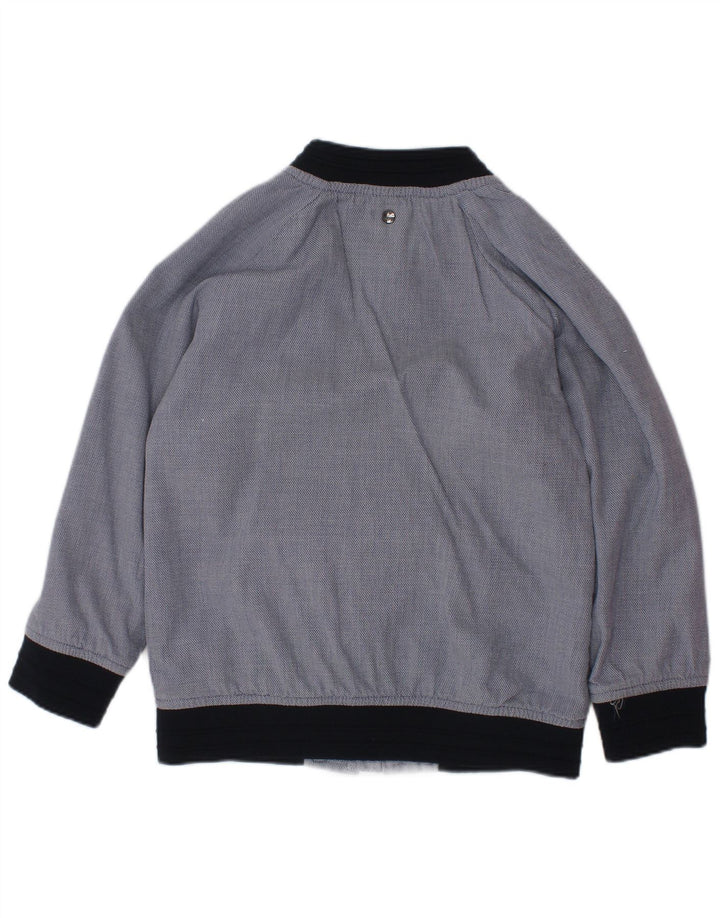 TED BAKER Blouson Bomber Garçon 4-5 Ans Bleu Marine Colorblock Coton