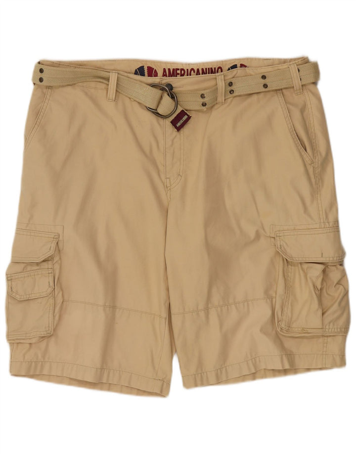 AMERICANINO Short Cargo Homme IT 58 4XL W42 Beige