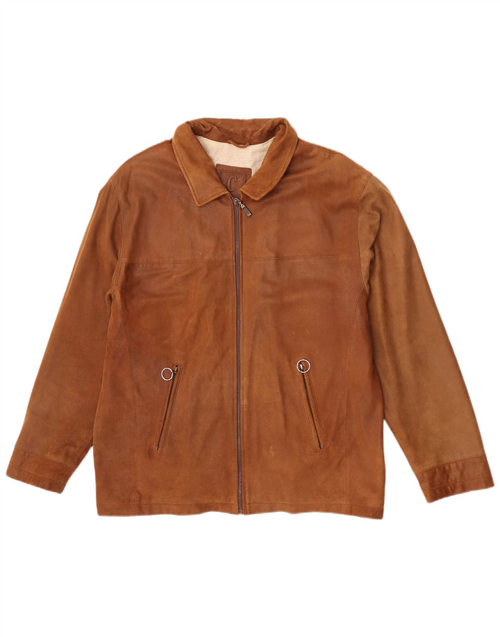 Commander Veste en cuir pour homme IT 48 Cuir marron moyen