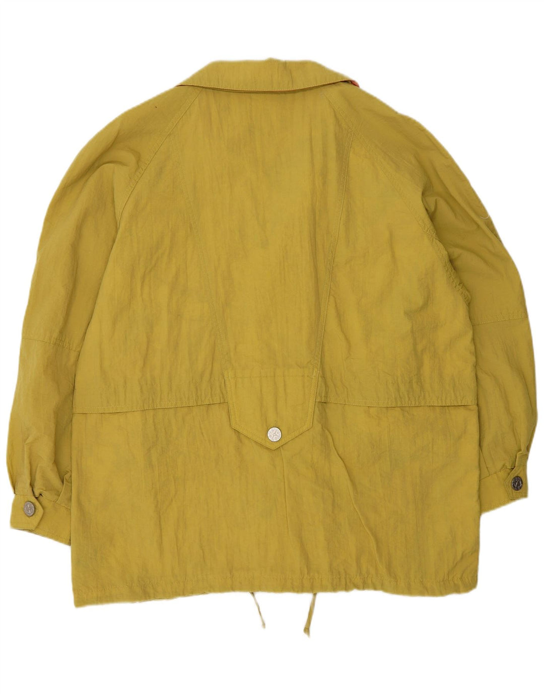 veste coupe-vent surdimensionnée femme vintage EU 42 Grand polyamide jaune