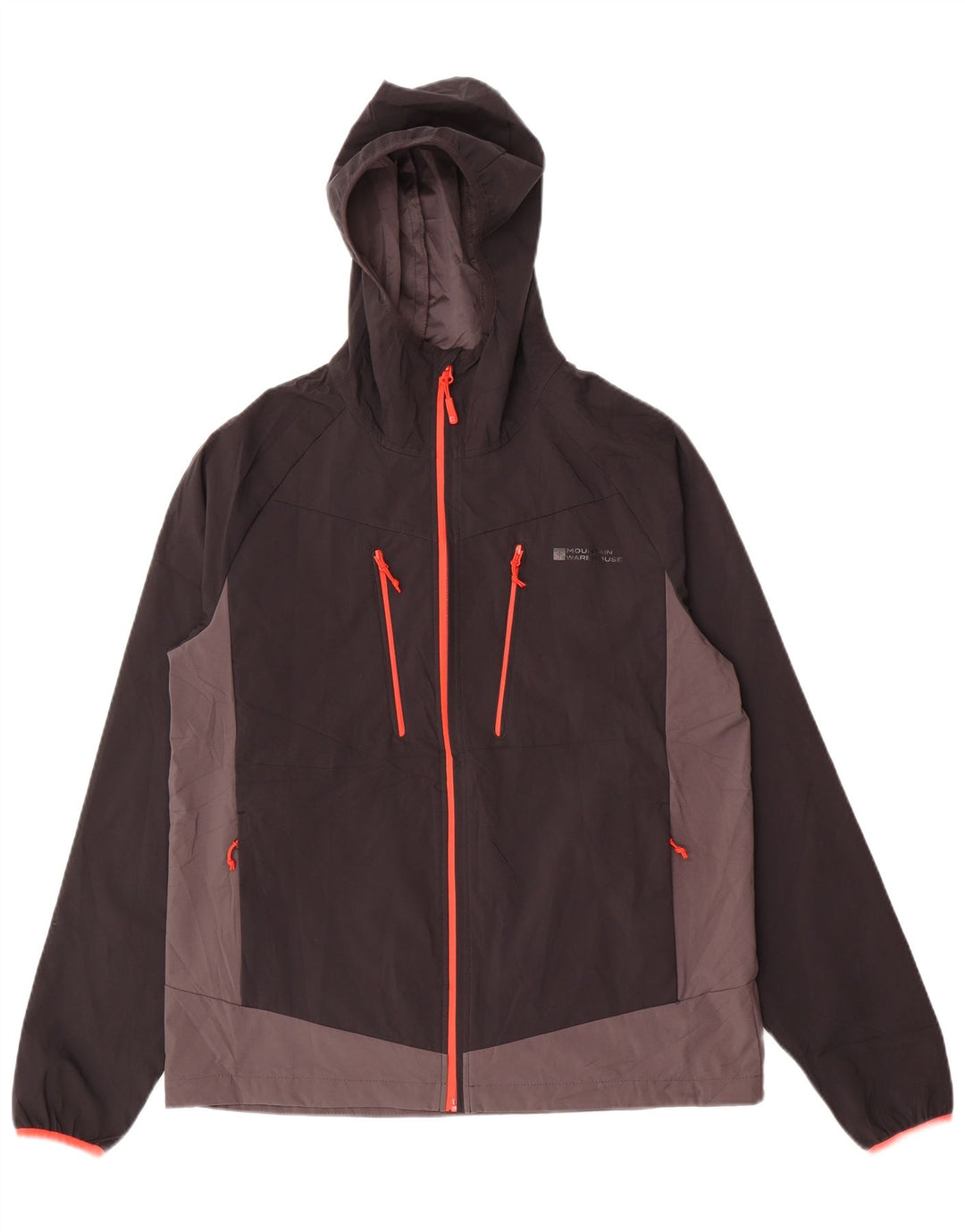 Mountain Warehouse Veste de pluie à capuche pour homme UK 38 Medium Noir Colourblock