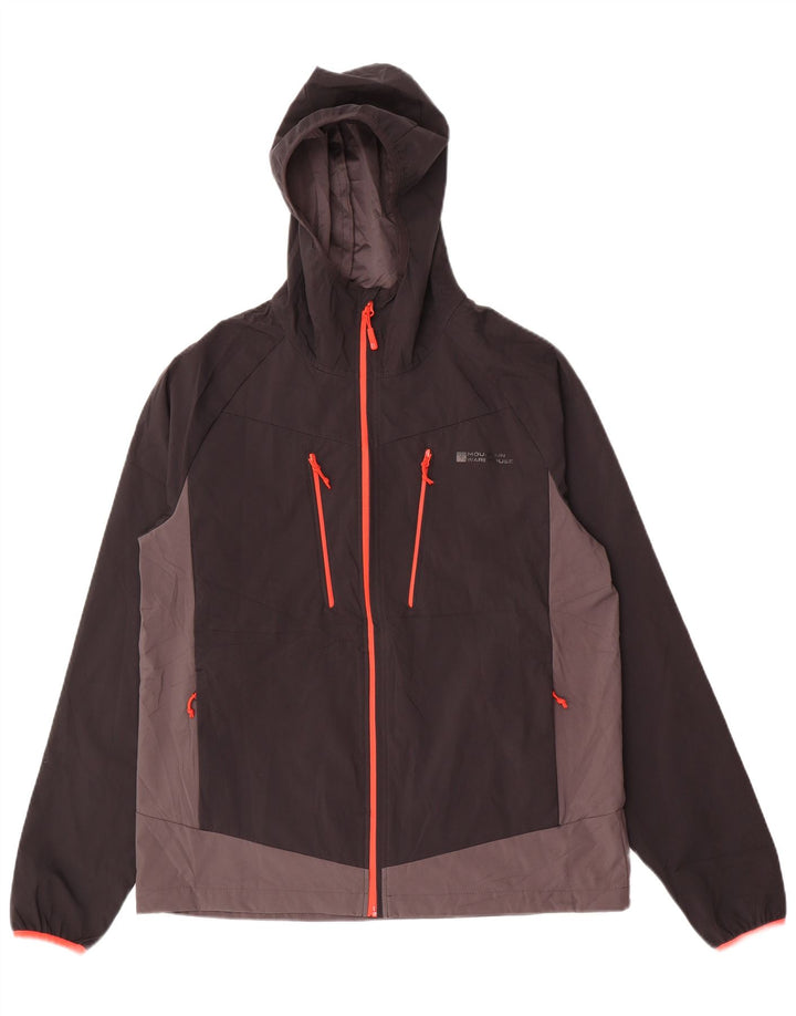 Mountain Warehouse Veste de pluie à capuche pour homme UK 38 Medium Noir Colourblock