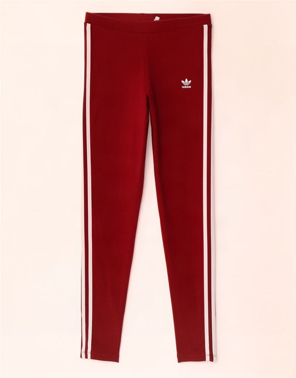 Adidas Leggings Femme UK 10 Petit Coton Marron