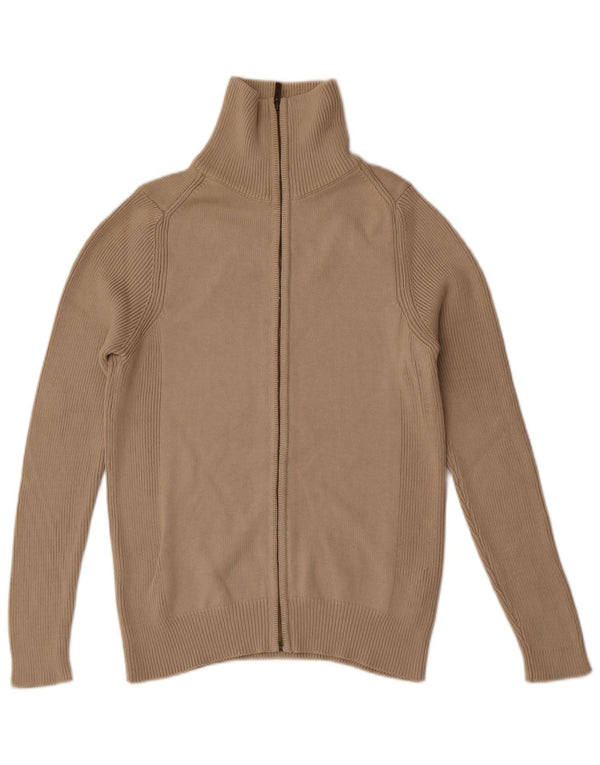 Zara Homme Cardigan Pull Beige Moyen Coton