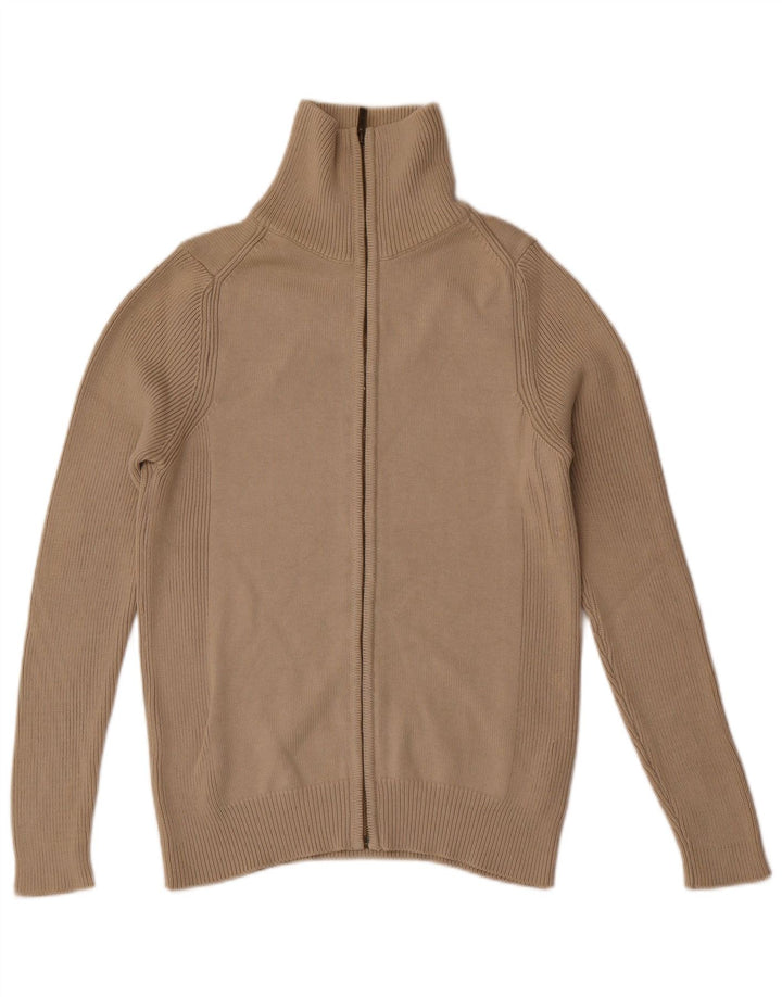 Zara Homme Cardigan Pull Beige Moyen Coton