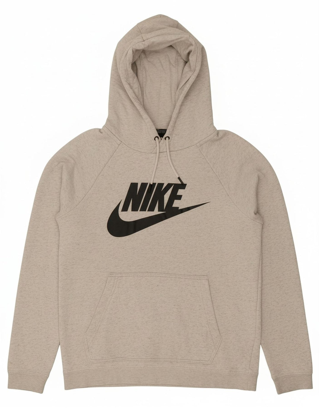 NIKE Mens Graphic Hoodie Jumper Small Grey Cotton