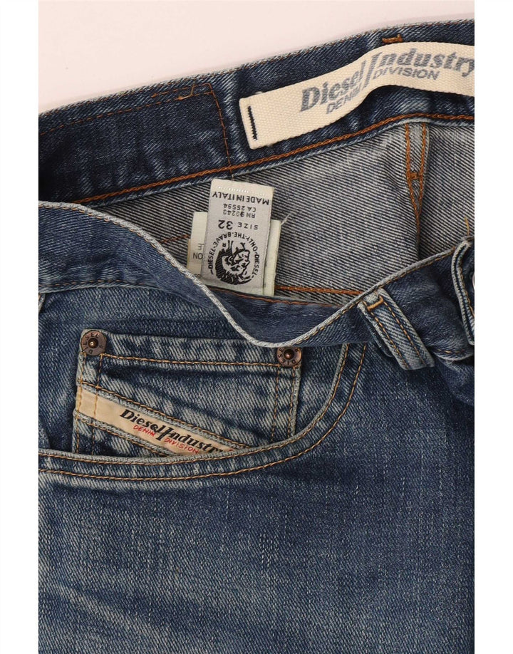 Diesel Jean Droit Homme W32 L30 Bleu Coton