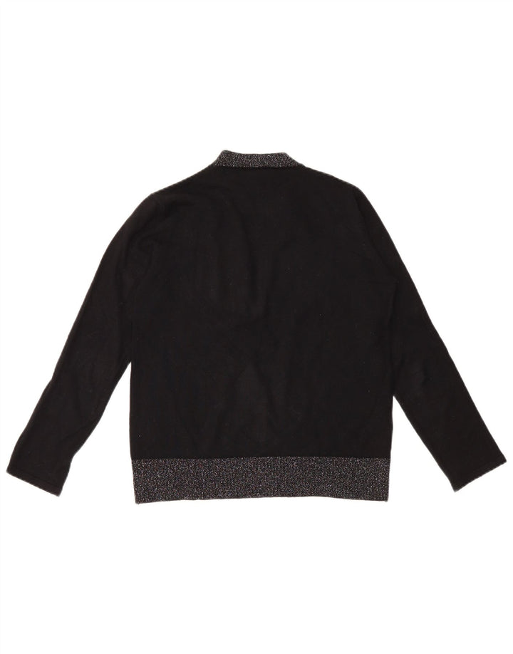 ALVIERO MARTINI Pull graphique à col rond pour femme IT 40 Small Noir