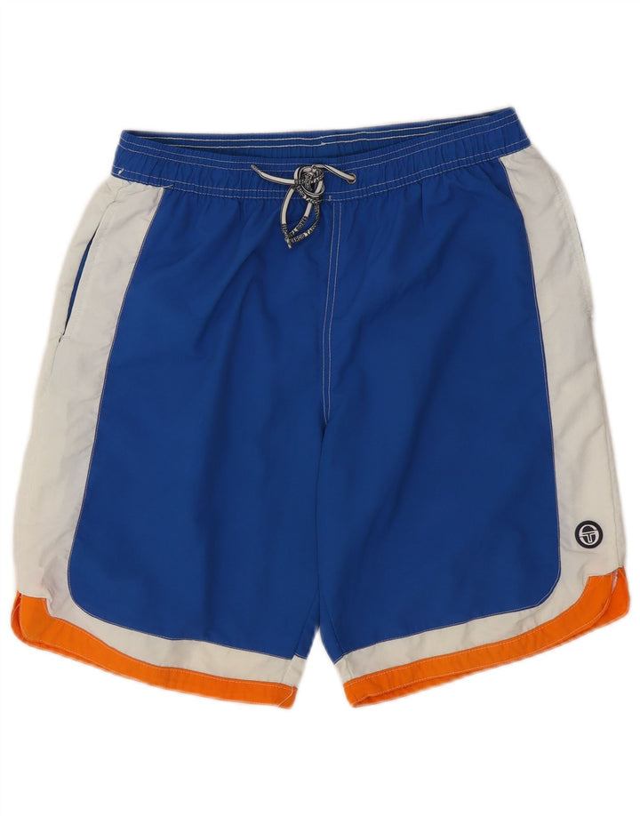 Sergio Tacchini Short De Bain Homme Bleu Moyen Colourblock Polyamide