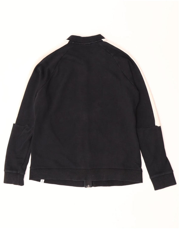 Puma Veste de survêtement pour femme UK 16 Large Noir Colorblock Coton