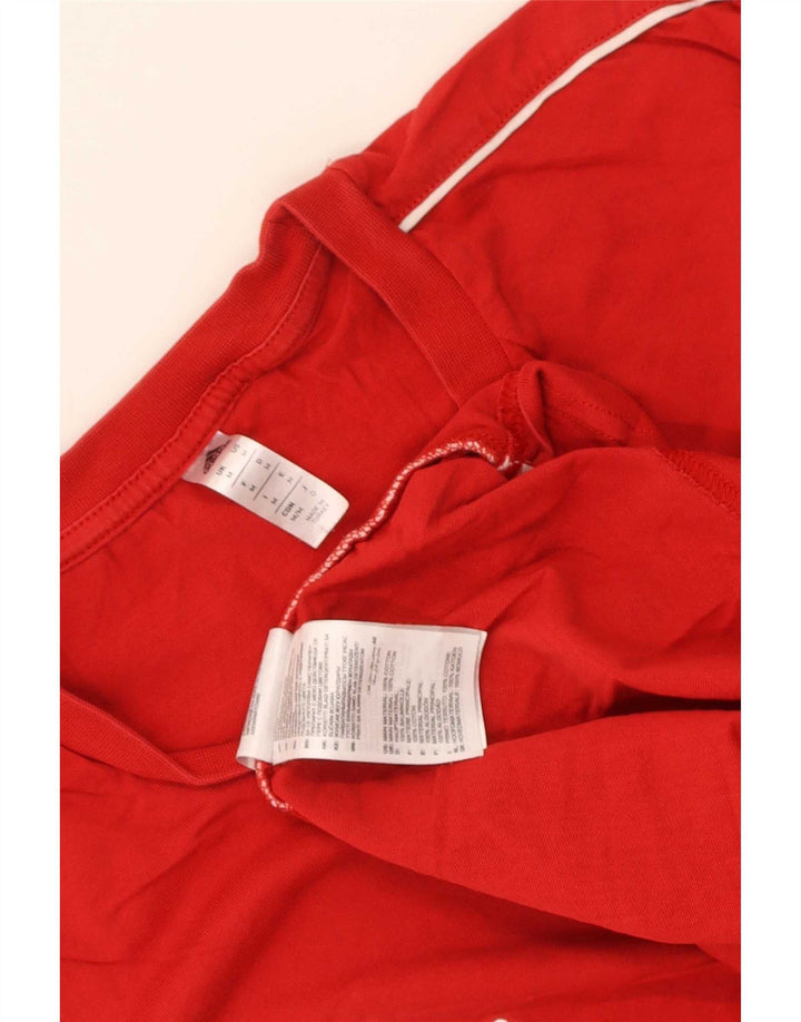 Adidas T-Shirt Homme Rouge Moyen Coton