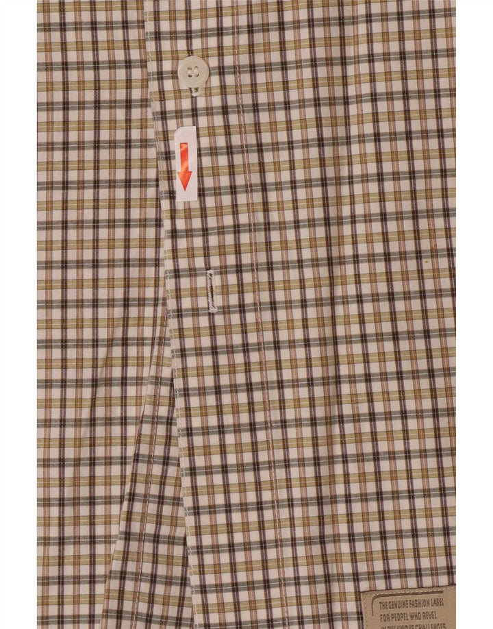 Camel Active Chemise Regular Fit XL Coton à Carreaux Beige