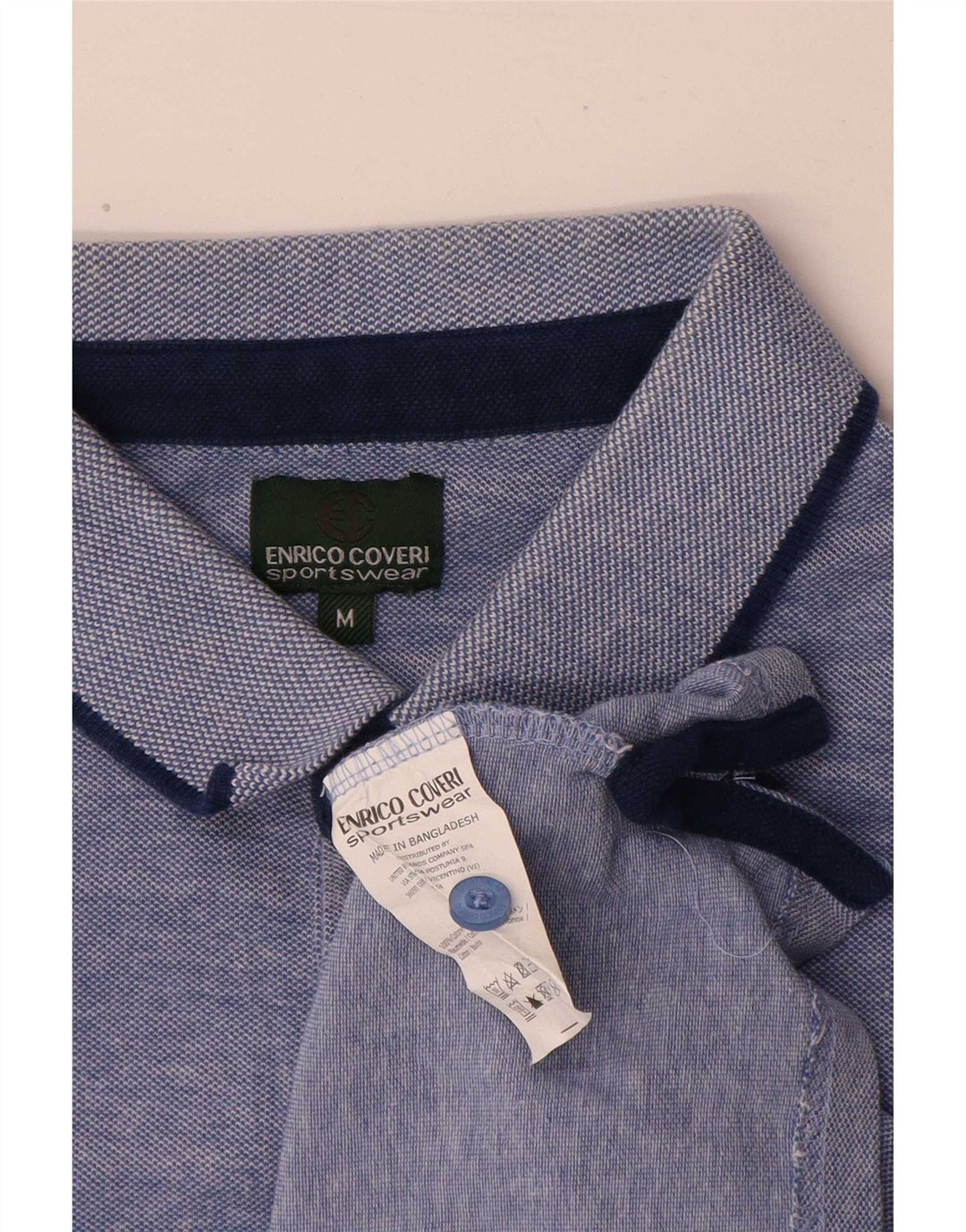 Enrico Coveri Polo Homme Bleu Moyen Coton