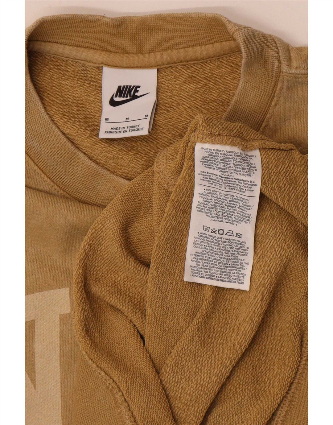 Nike Sweat-shirt graphique en coton marron moyen pour homme