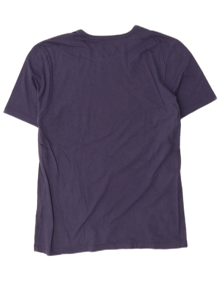 Hugo Boss Homme T-Shirt Top Bleu Marine Moyen Coton