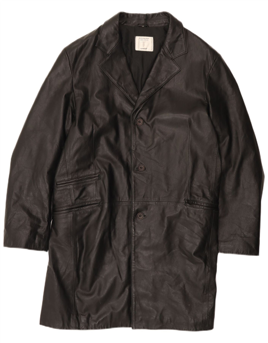 Conbipel Manteau en Cuir Heron Gratuit Homme IT 54 XL Cuir Noir