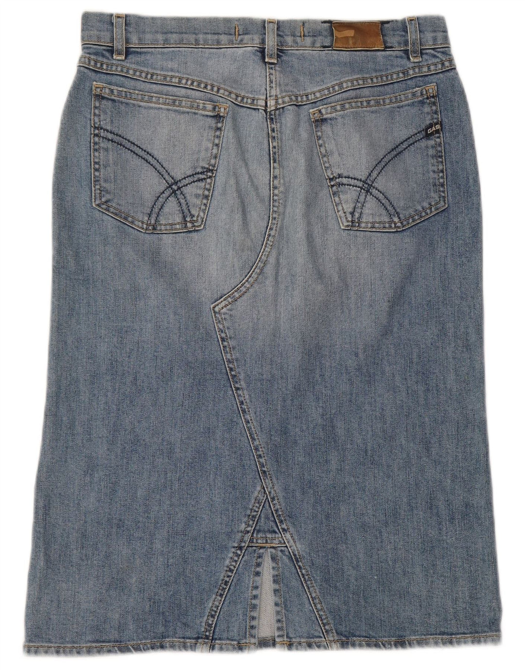 Gas Jupe en Jean Femme Petite W28 Bleu Coton