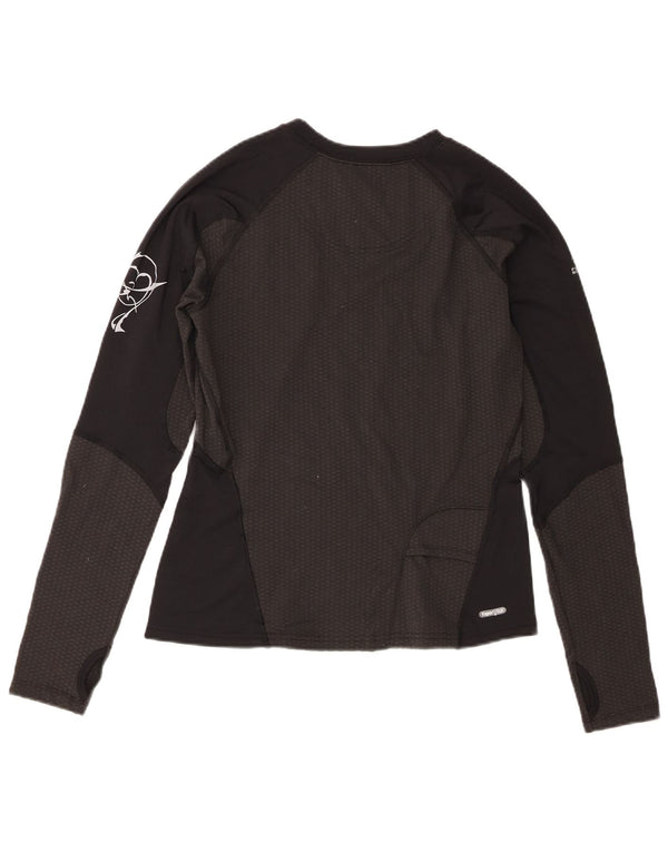 The North Face Haut graphique à manches longues pour femme UK 14 Medium Noir
