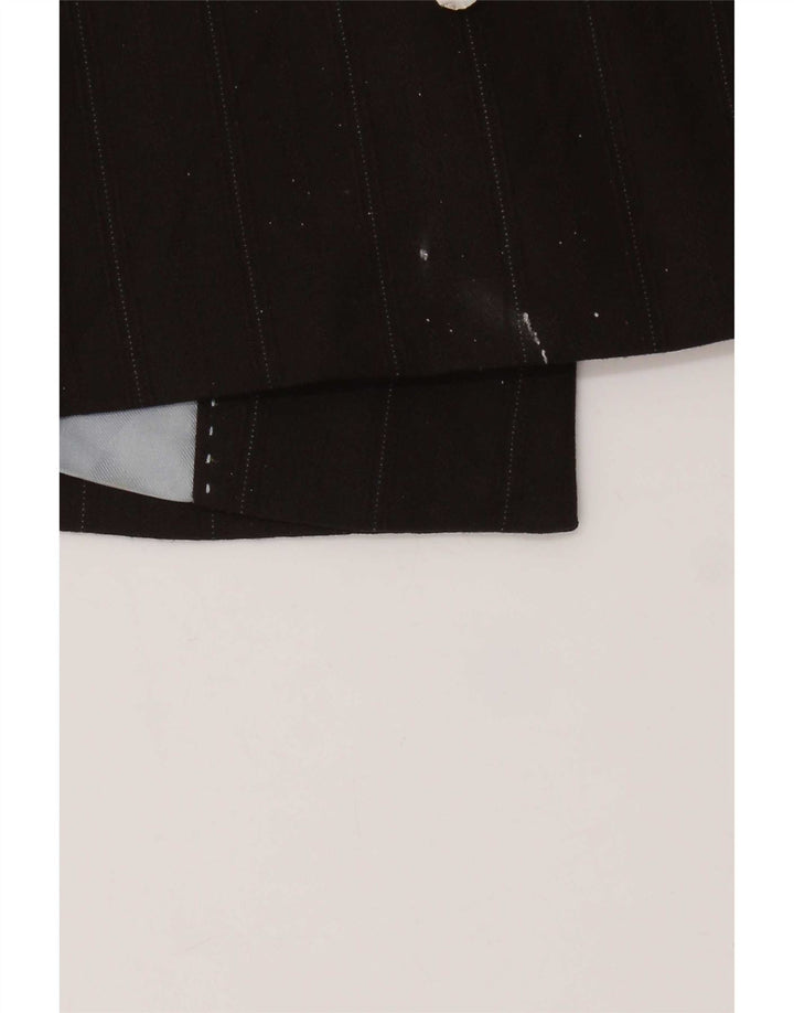 Marks & Spencer Manteau pour femme UK 20 2XL Marron à fines rayures Polyester