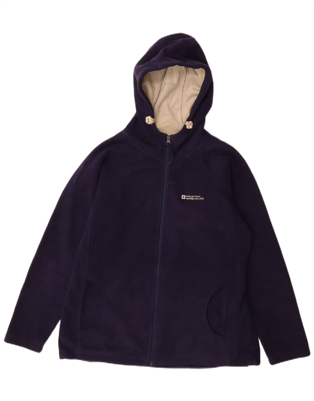 MOUNTAIN WAREHOUSE Veste polaire à capuche pour femme UK 16 Large Bleu marine