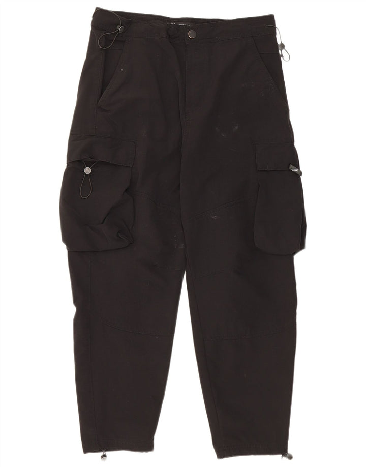 Zara Pantalon cargo court fuselé pour homme Medium W32 L24 Noir