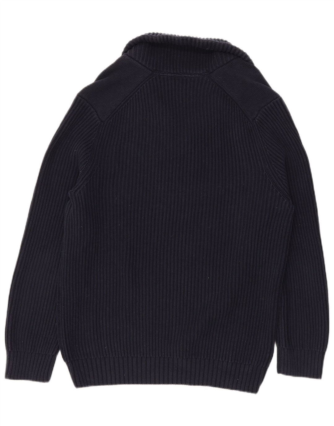 DKNY Pull col châle pour homme XL Bleu marine