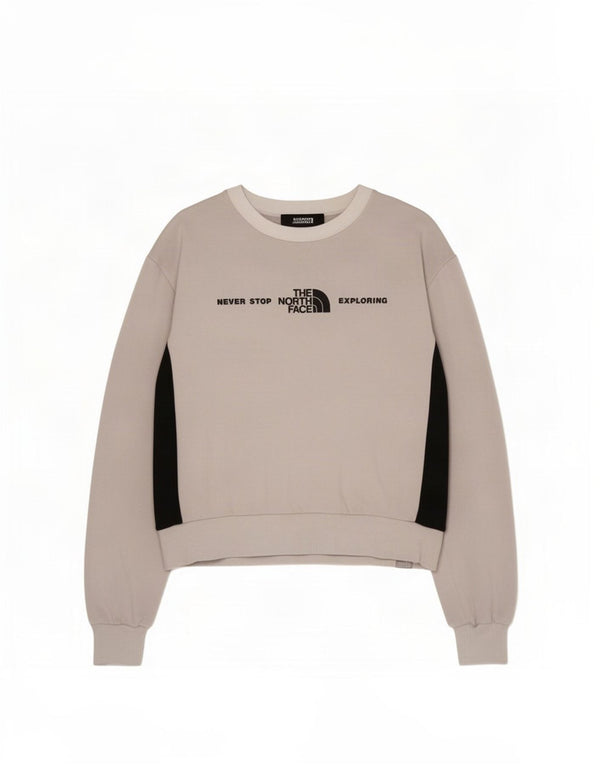 The North Face Sweat-shirt pour femme UK 16 Large Gris Colorblock