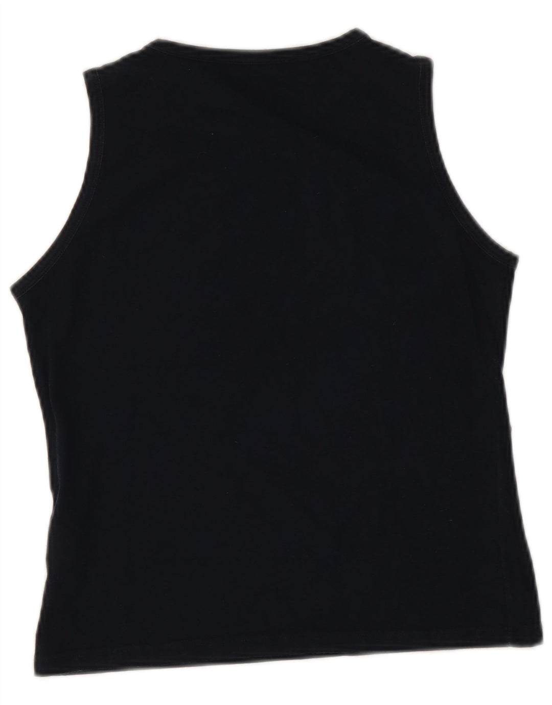 Fred Perry Débardeur court pour femme UK 12 Coton noir moyen
