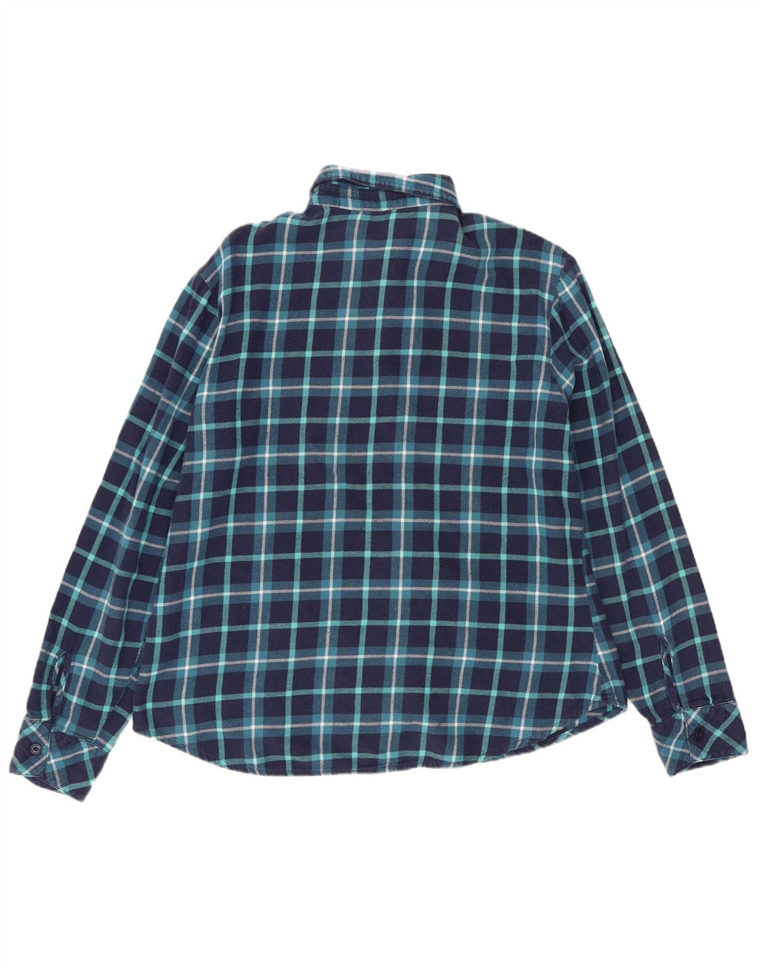 LEE Chemise en flanelle Riders pour femme UK 14 Bleu marine moyen à carreaux