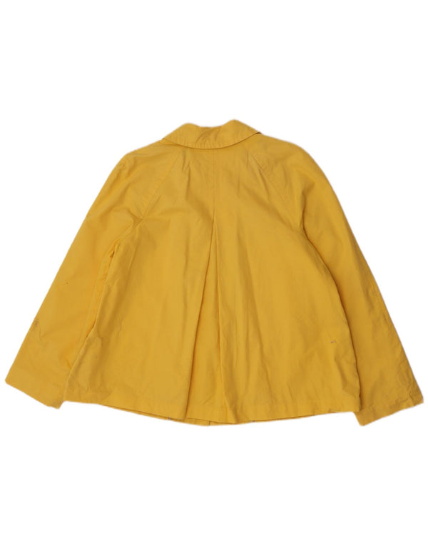 Zara Womens Bomber Jacket UK 16 Large Yellow Cotton