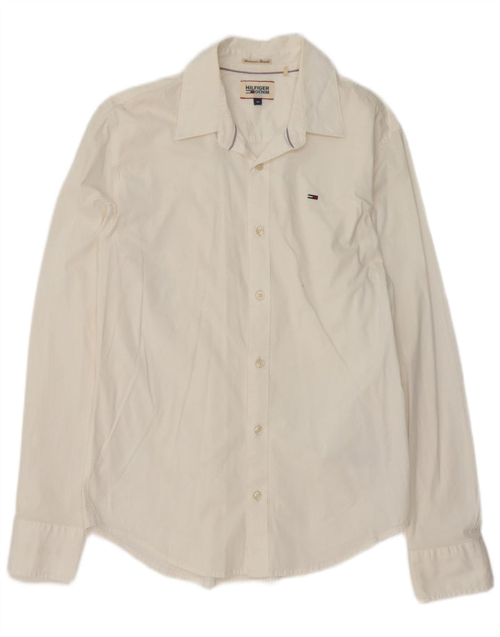 Tommy Hilfiger Chemise Homme Blanc Cassé Moyen Coton