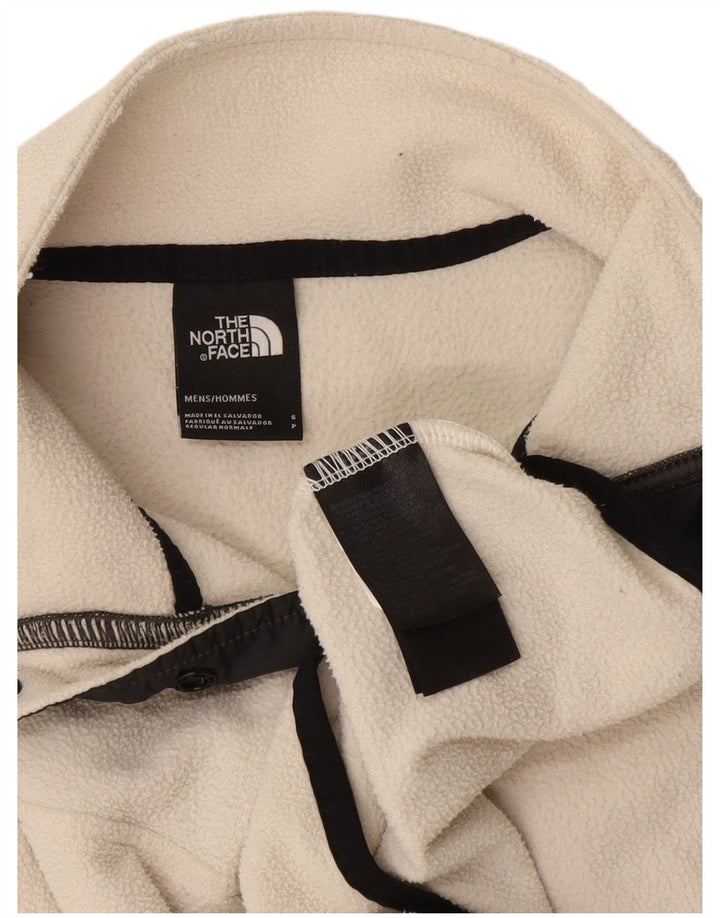The North Face Pull polaire à col boutonné pour homme Petit polyester blanc