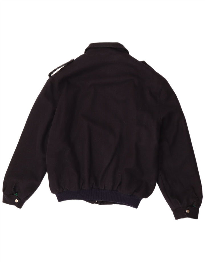 vintage Mens Military Bomber Jacket UK 40 Grand Bleu Marine