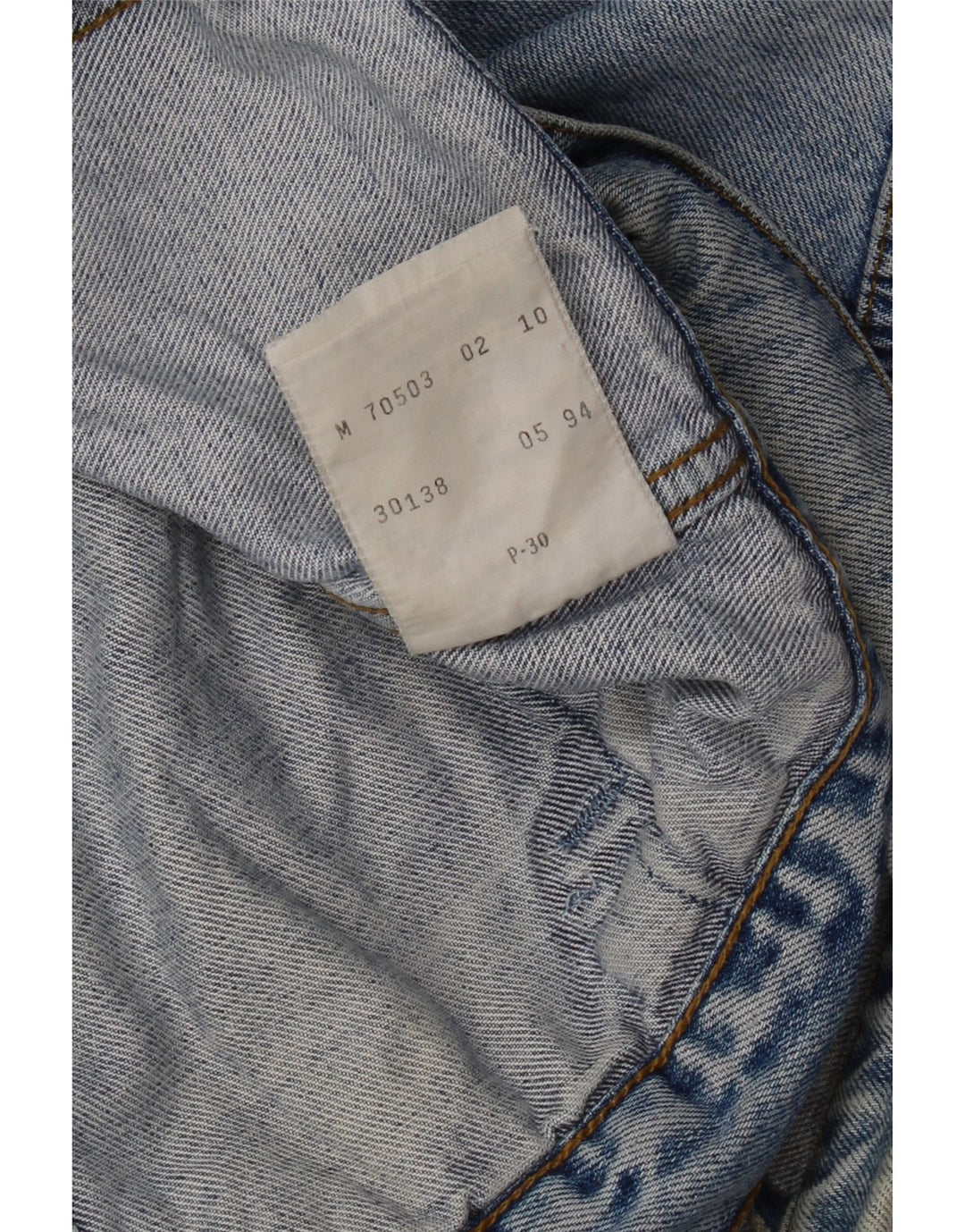Levi's Veste en Jean Homme UK 38 Bleu Moyen Coton