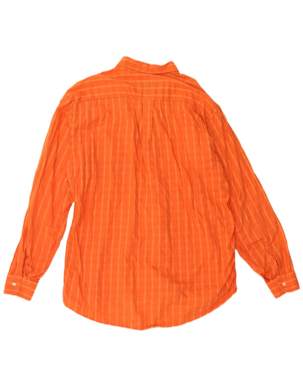 Levi's Chemise XL Orange Check Coton Homme