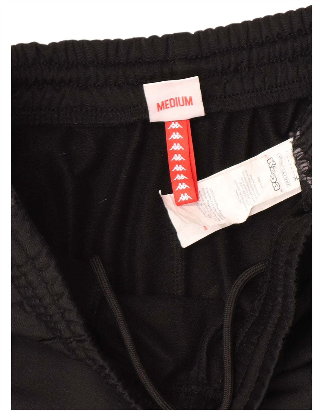 Kappa Pantalon de Survêtement Graphique Homme Noir Moyen Polyester