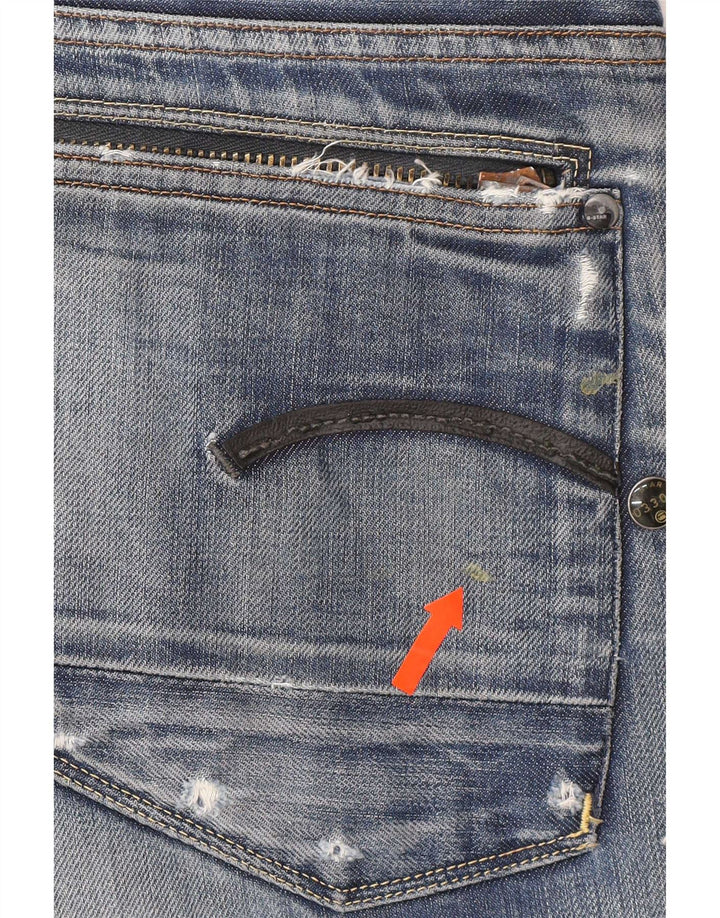 G-Star Jean droit vieilli W33 L32 en coton bleu pour homme