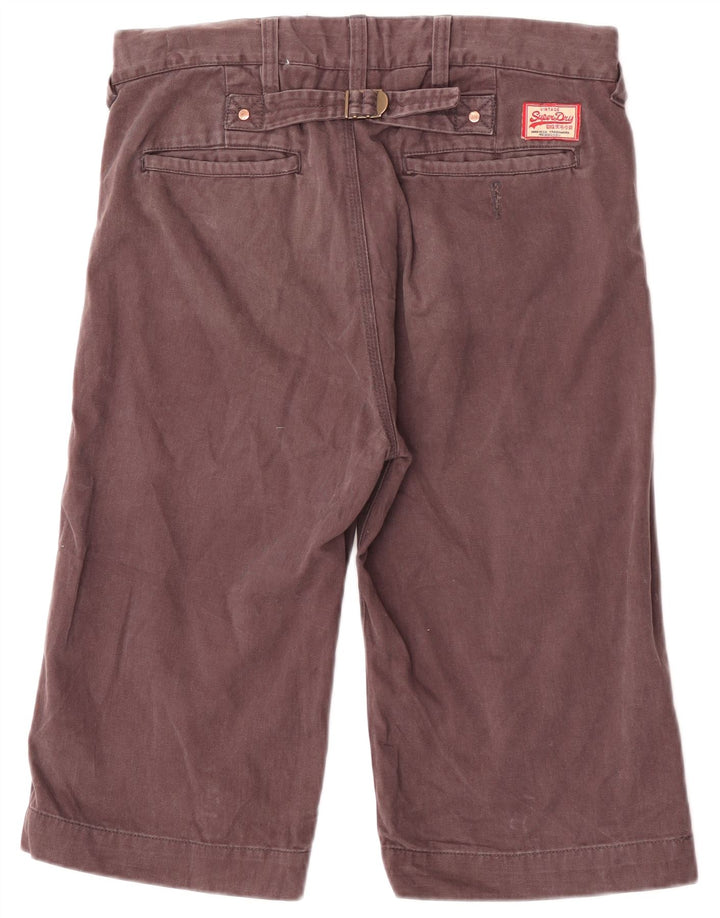 Superdry Short Chino W30 Homme Marron Moyen Coton