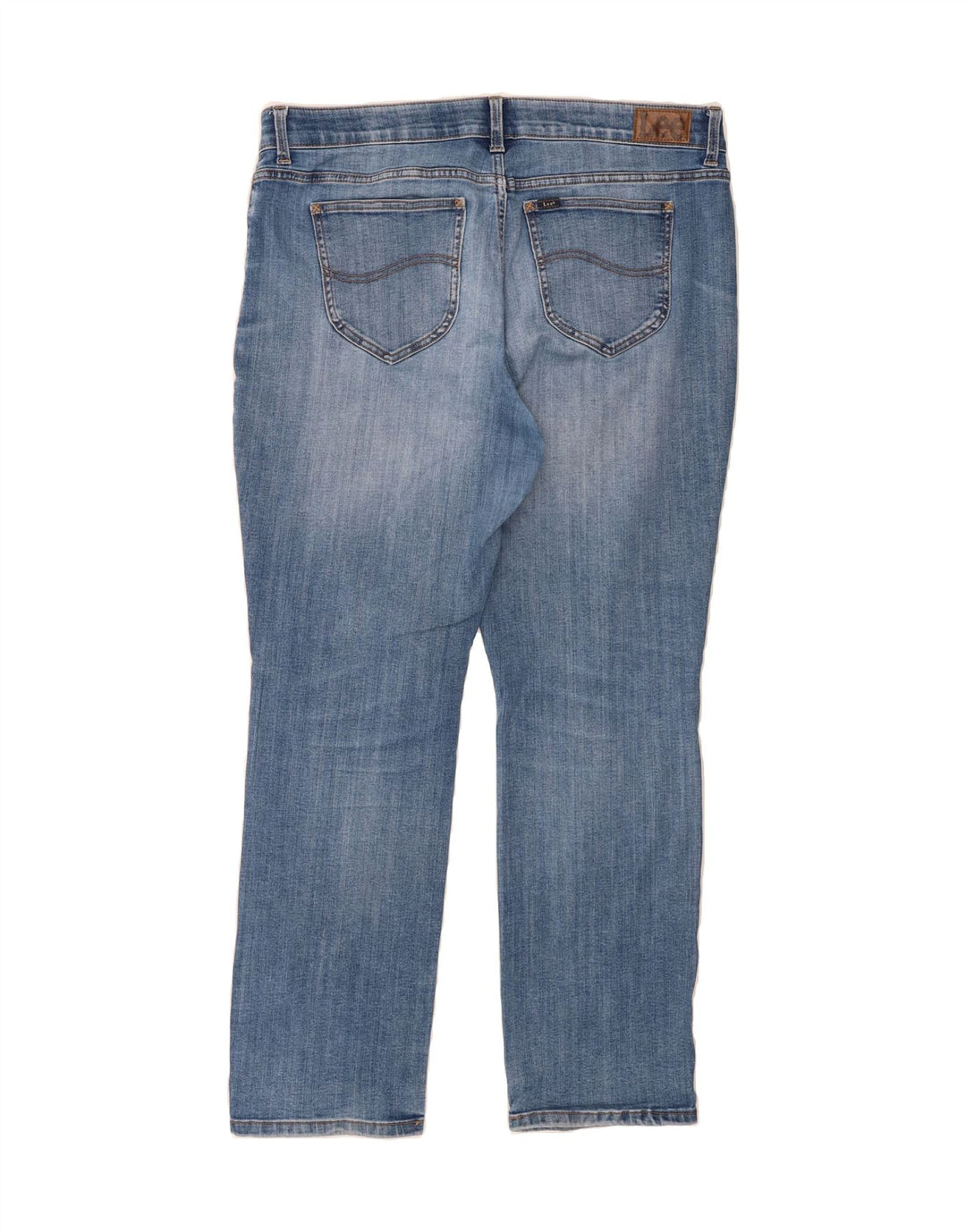 LEE Womens Mid Rise Straight Jeans W38 L30 Blue Vintage Lee and Second-Hand Lee from Messina Hembry 