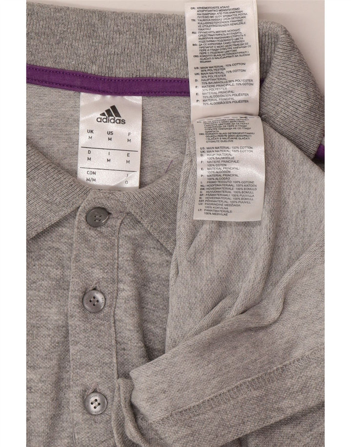 ADIDAS Polo Real Madrid Homme Gris Moyen Coton