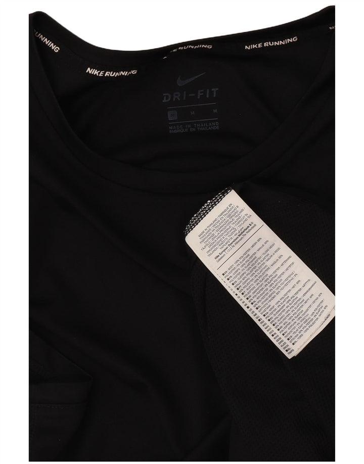 Nike Femmes Dri Fit Débardeur UK 14 Moyen Noir Polyester