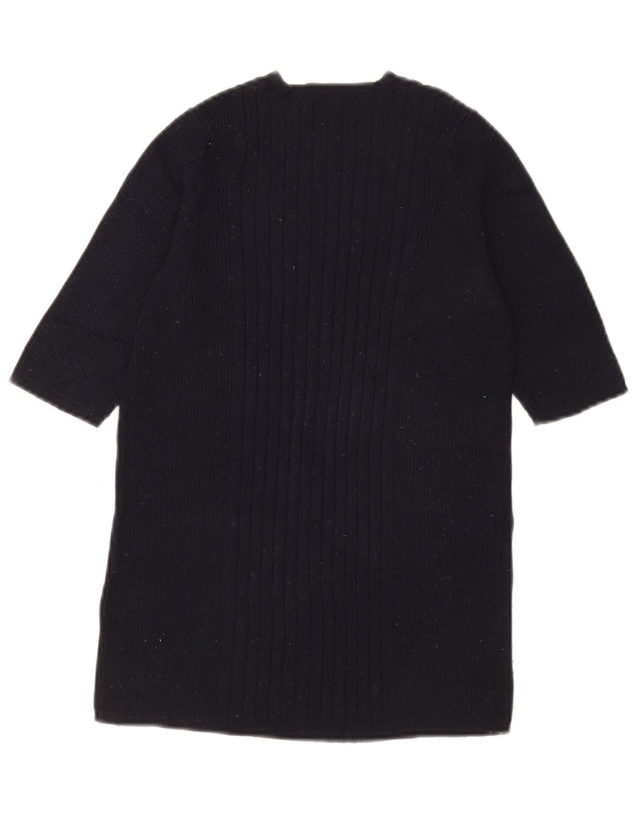 Marks & Spencer Pull col bateau pour femme UK 12 Bleu marine moyen