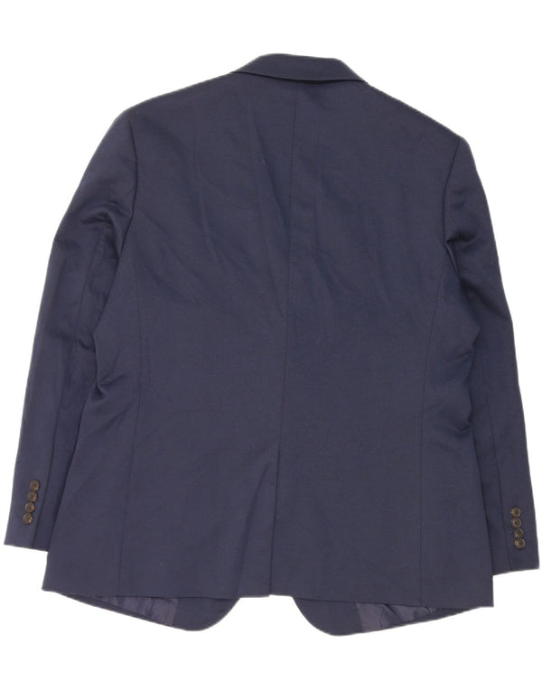 Marks & Spencer Veste blazer à 2 boutons pour homme UK 44 XL Bleu marine Polyester