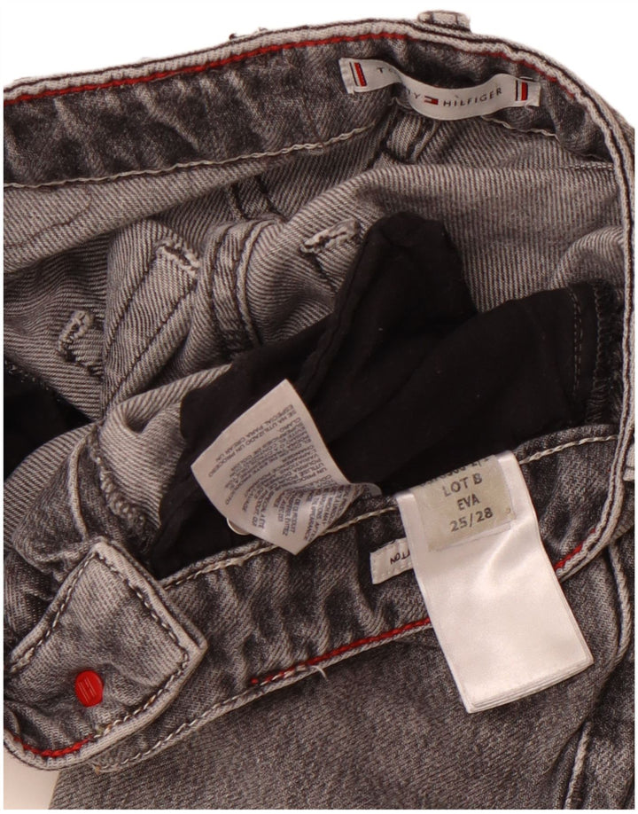 TOMMY HILFIGER Jean Fuselé Eva Taille Haute Femme W25 L25 Gris Coton