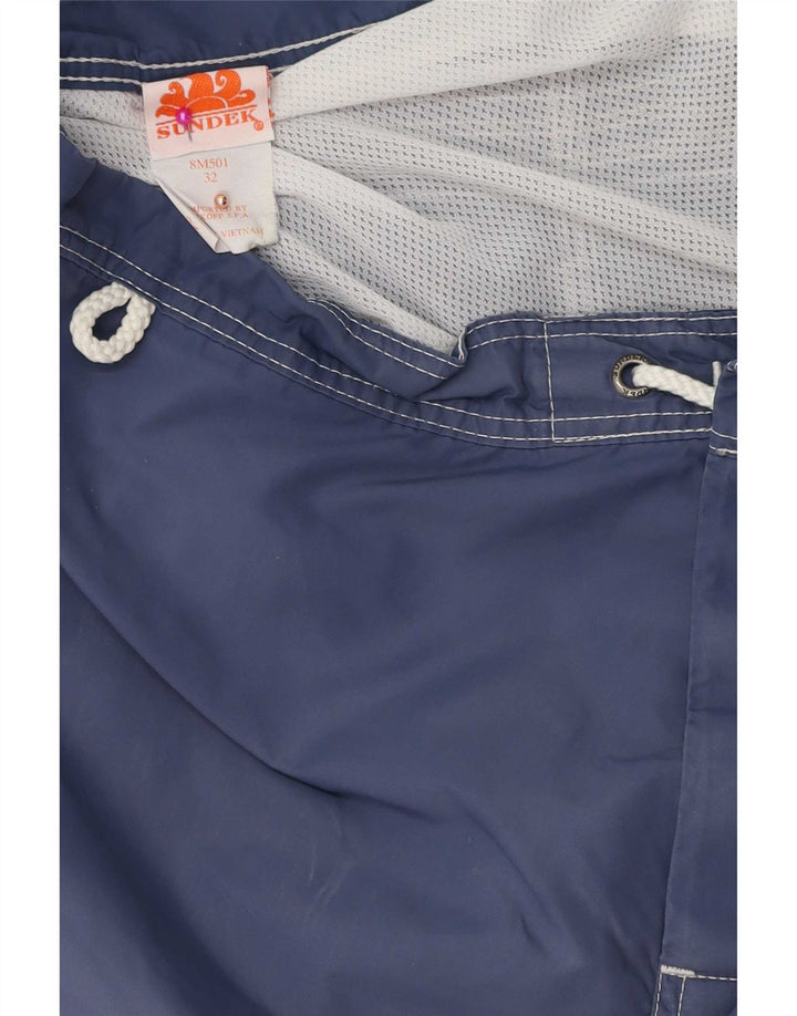 Short de bain homme Sundek polyester bleu marine moyen
