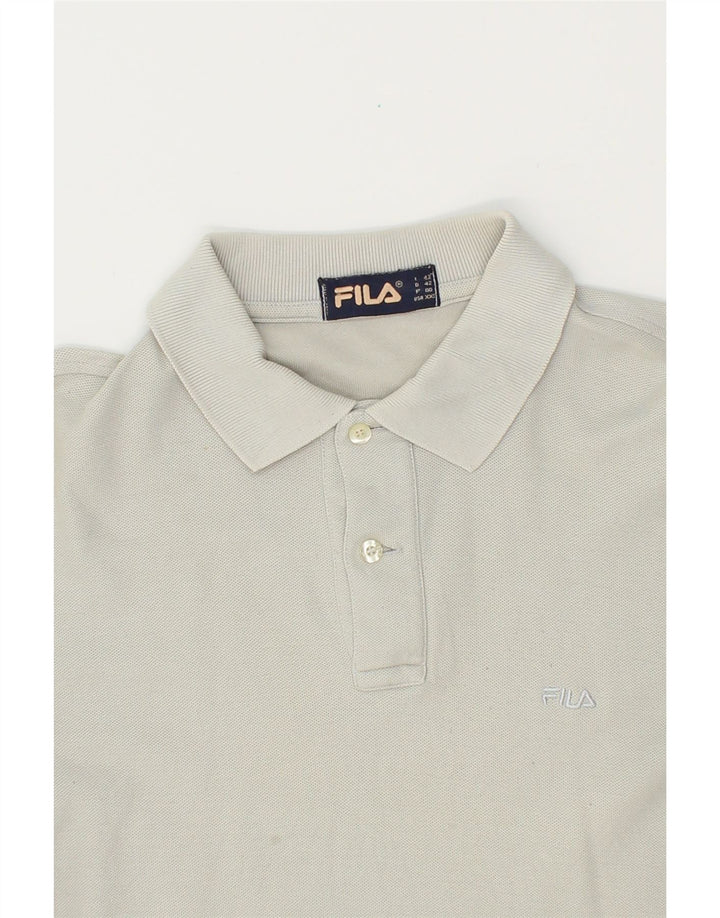 FILA Womens Polo Shirt IT 42 Medium Grey Vintage Fila and Second-Hand Fila from Messina Hembry 