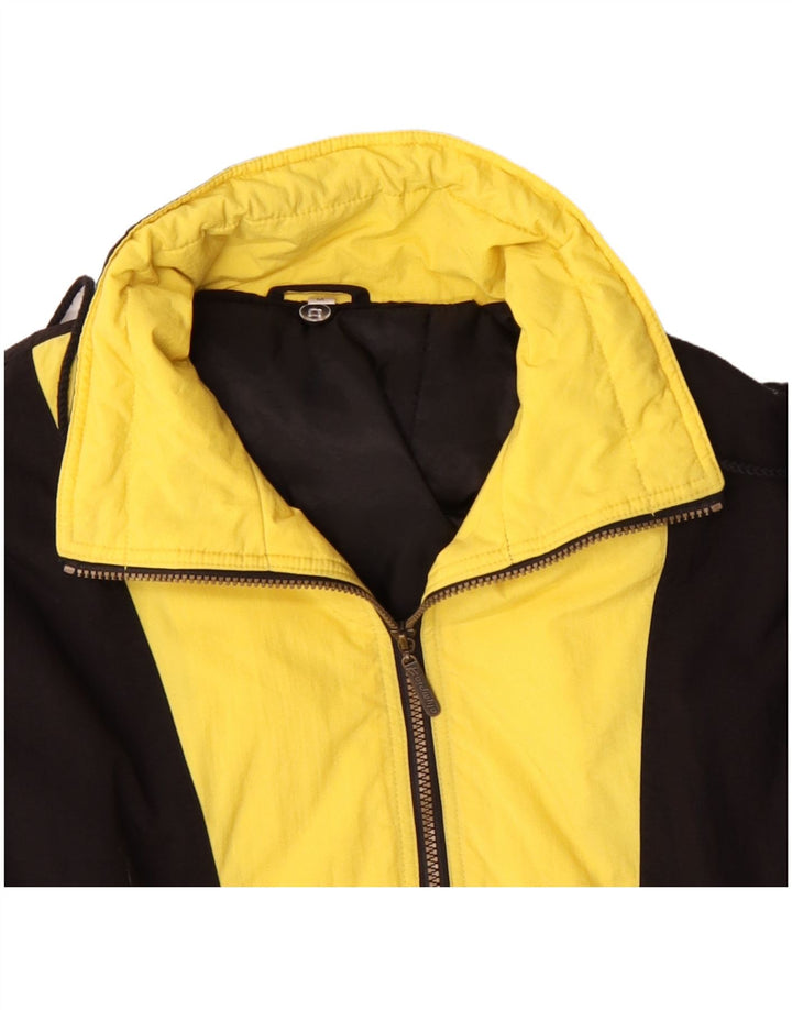 OLYMPIA Veste Anorak à capuche coupe ample pour homme UK 38 Noir moyen colour block